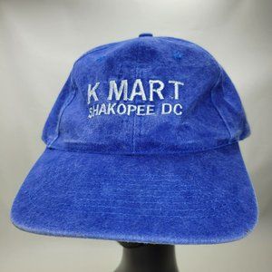 Vintage K-Mart Shakopee DC Strapback Hat Cap Blue Denim Zkapz Dad Camper